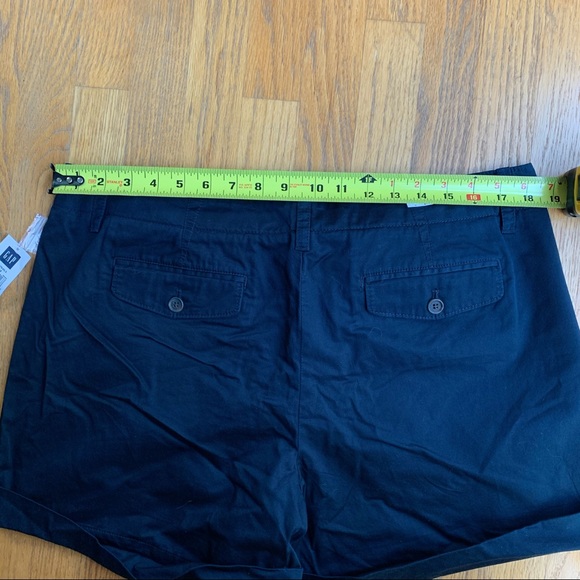 Gap dark navy blue cuffed shorts new 16 - Picture 3 of 7